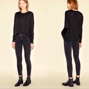 Acne Studios Women’s Skin 5 Used Black Skinny Jeans Denim Washed Size 25 Classic